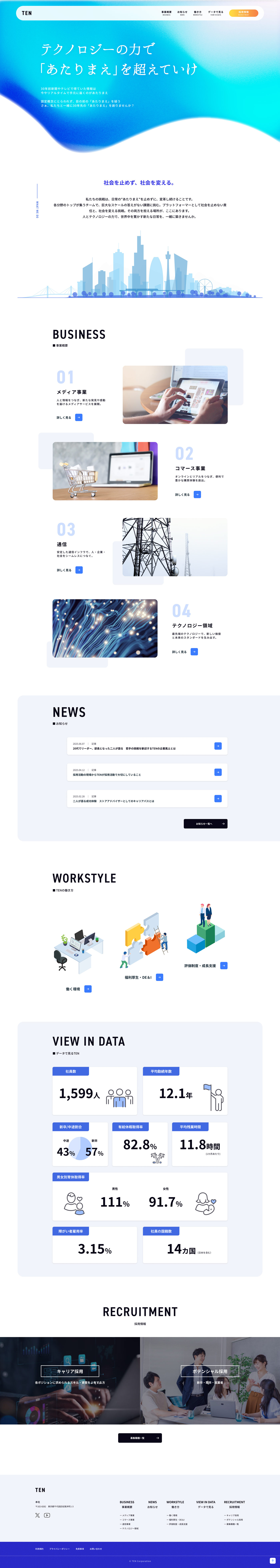 架空IT企業採用サイトPC版