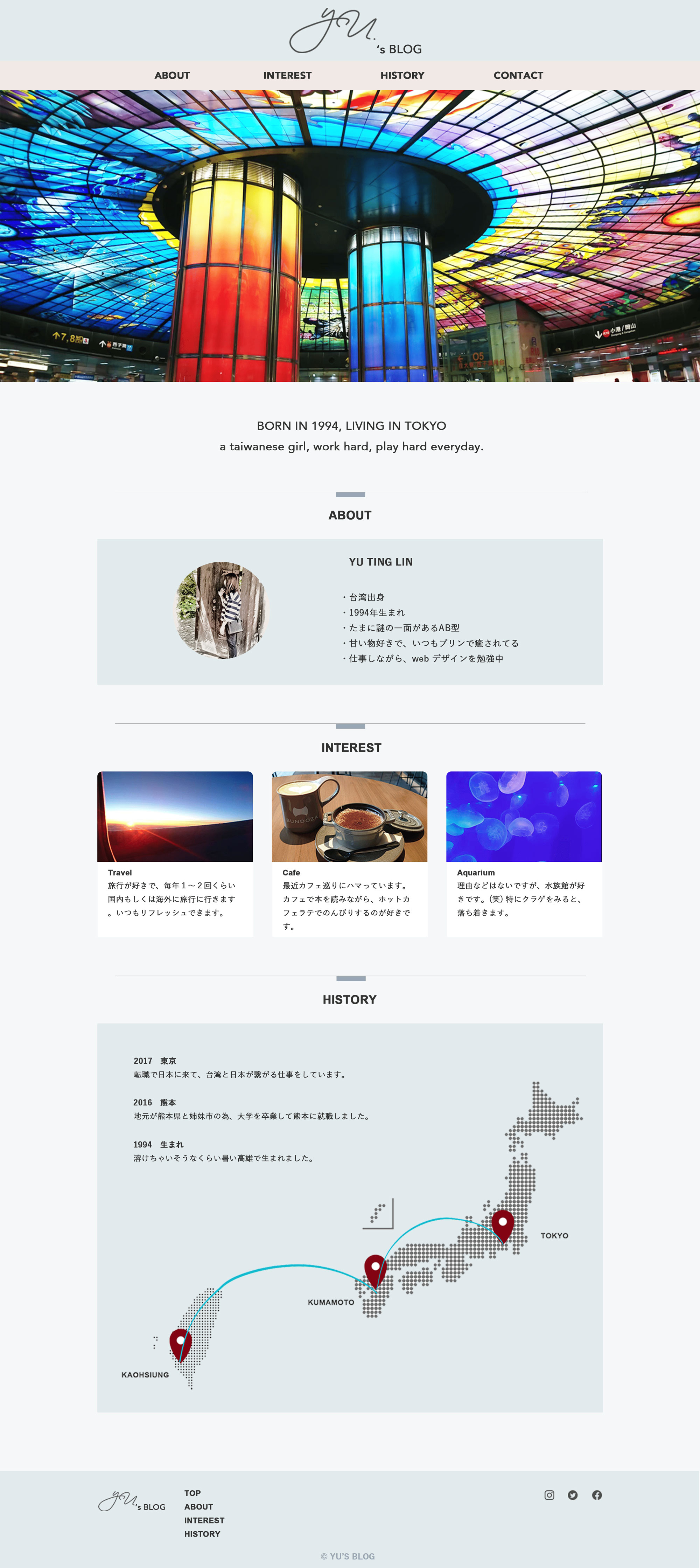 プロフィールサイトPC版